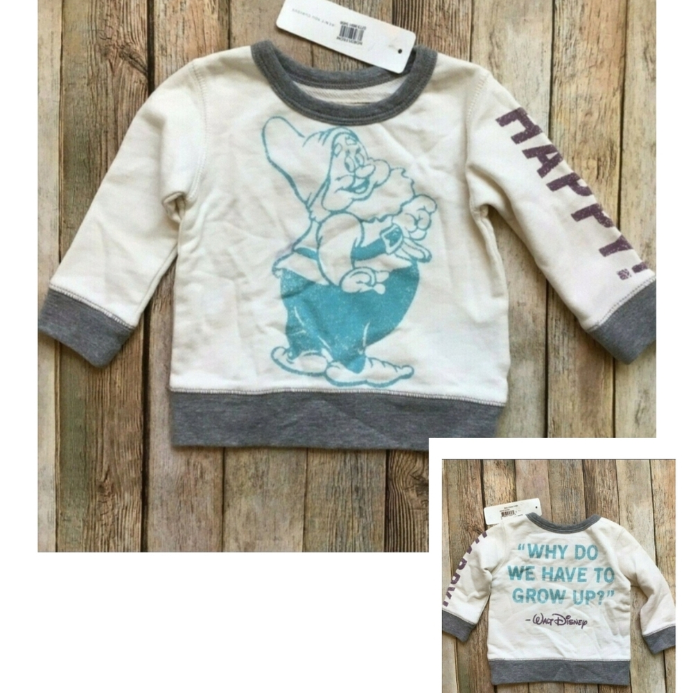 NWT Peek Disney Baby Happy Crew "Why Do We Have To Grow Up?"